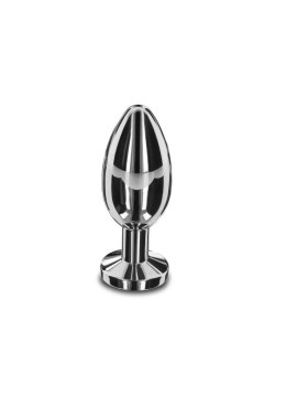 Weighted Steel Butt Plug - L Silver