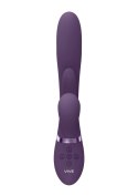 Thrusting G-Spot Vibrator with Flapping Tongue and Pulse Wave Stimulator - Purple - Tester