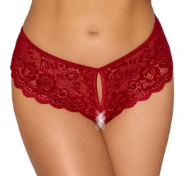 Crotchless panty red S