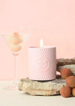 Pink Massage Candle 250 gram Litchi Martini