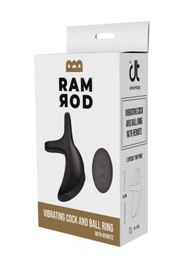 RAMROD VIBRATING COCK AND BALL RING WITH REMOTE