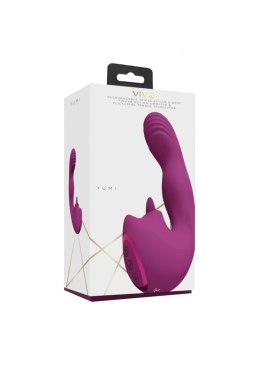 VIVE - Yumi - Rechargeable Triple Motor - G-Spot Finger Motion Vibrator and Flickering Tongue Stimul