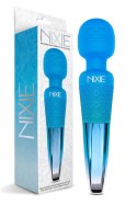 NIXIE  RECHARGEABLE WAND MASSAGER, BLUE OMBRE METALLIC