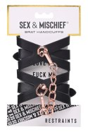 SEX AND MISCHIEF BRAT HANDCUFFS