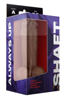 SHAFT MODEL A 7.5 INCH LIQUIDE SILICONE DONG WITH BALLS OAK