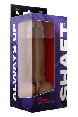 SHAFT MODEL A 9.5 INCH LIQUIDE SILICONE DONG WITH BALLS OAK