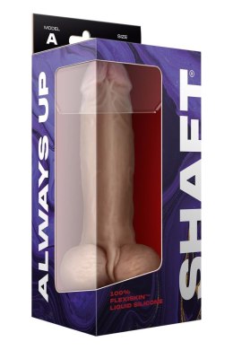 SHAFT MODEL A 9.5 INCH LIQUIDE SILICONE DONG WITH BALLS PINE
