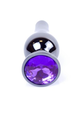 Plug-Jawellery Dark Silver BUTT PLUG- Purple