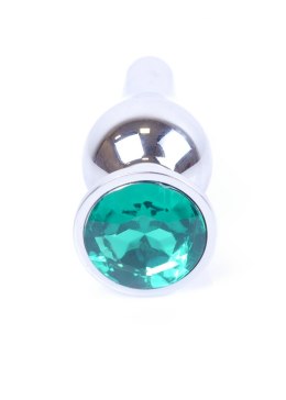 Plug-Jawellery Silver BUTT PLUG- Green