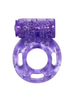 Cockring with vibration Rings Axle-pin purple