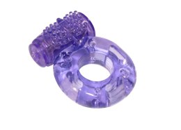 Cockring with vibration Rings Axle-pin purple