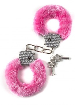 Kajdanki-Wristcuffs with crisatls BONDAGE pink