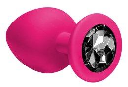 Plug-Anal Plug Emotions Cutie Large Pink Black crystal