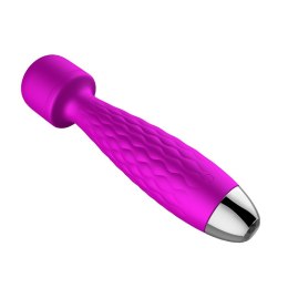 Stymulator-Silicone AV Massager USB 10 Function Purple