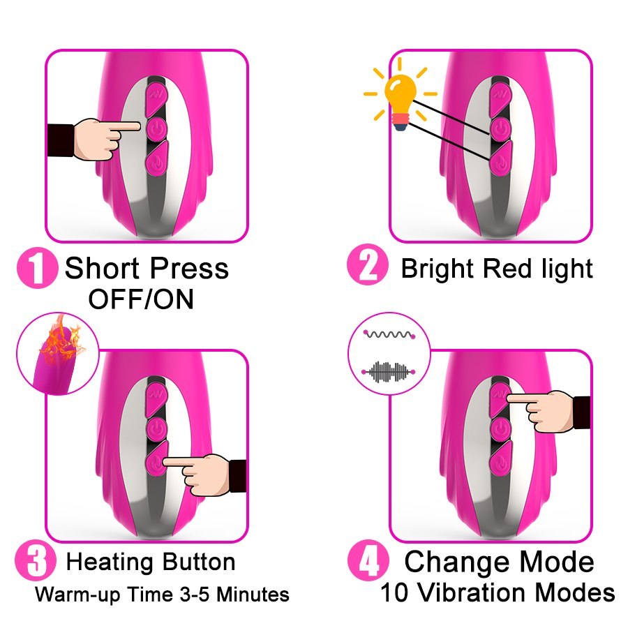 Wibrator-Joker Heating Double Vibrating Massage Stick