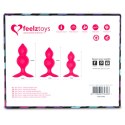 FeelzToys - Bibi Twin Butt Plug Set 3 pcs Pink