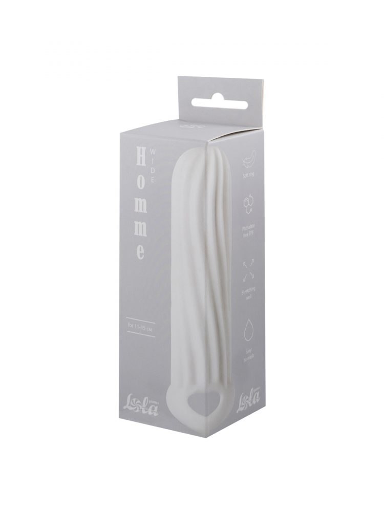 Penis sleeve Homme Wide White for 11-15cm