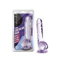 NATURALLY YOURS 8" CRYSTALLINE DILDO AMETHYST