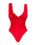 Strój kąpiel.-Cubalove kostium kąpielowy czerwony XL