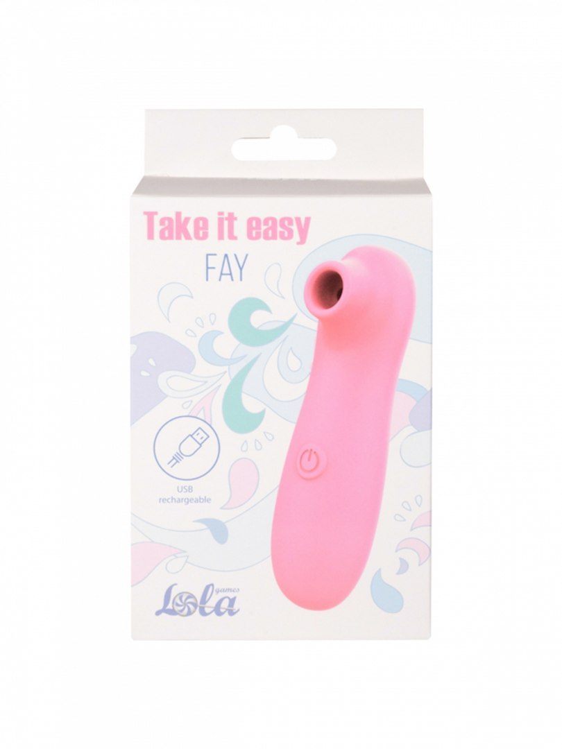 Stymulator-Take It Easy Fay Pink Rechargeable Vacuum Wave