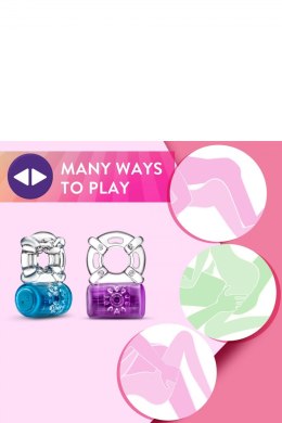 PLAY WITH ME PLEASER RECHARGEABLE C-RING PURPLE