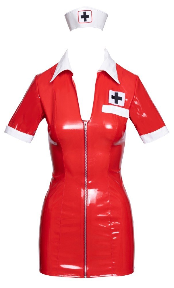 Vinyl Nurse red L