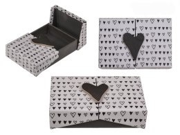Pudełko prezentowe serce-black/white coloured suprise box