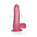 6" Jelly Studs Crystal Dildo Small Pink