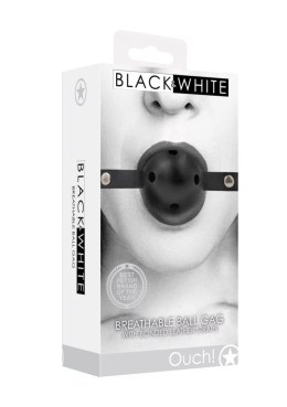 Breathable Ball Gag - With Bonded Leather Straps