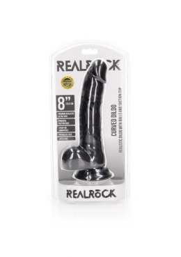 Curved Realistic Dildo Balls Suction Cup - 8""/ 20,5 cm
