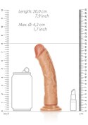 Curved Realistic Dildo with Suction Cup - 7""/ 18 cm