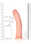 Curved Realistic Dildo with Suction Cup - 9""/ 23 cm