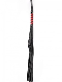 Black Red Long Stripe Flogger