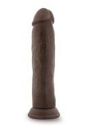 DR. SKIN PLUS 9 INCH POSABLE THICK DILDO CHOCOLATE