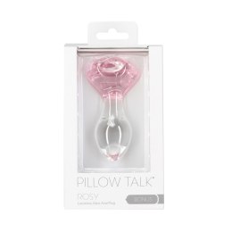 Pillow Talk - Rosy Luxurious Glass Anal Plug with Bonus Bullet