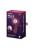 SATISFYER PRO 2 GENERATION 3
 WITH LIQUID AIR WINE RED