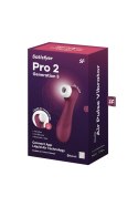 SATISFYER PRO 2 GENERATION 3
WITH LIQUID AIR TECHNOLOGY, VIBRATION AND BLUETOOTH/APP WINE RED