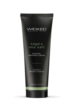 WICKED SENSUAL MASSAGE CREAM 120ML SAGE AND SEASAL SCENTED